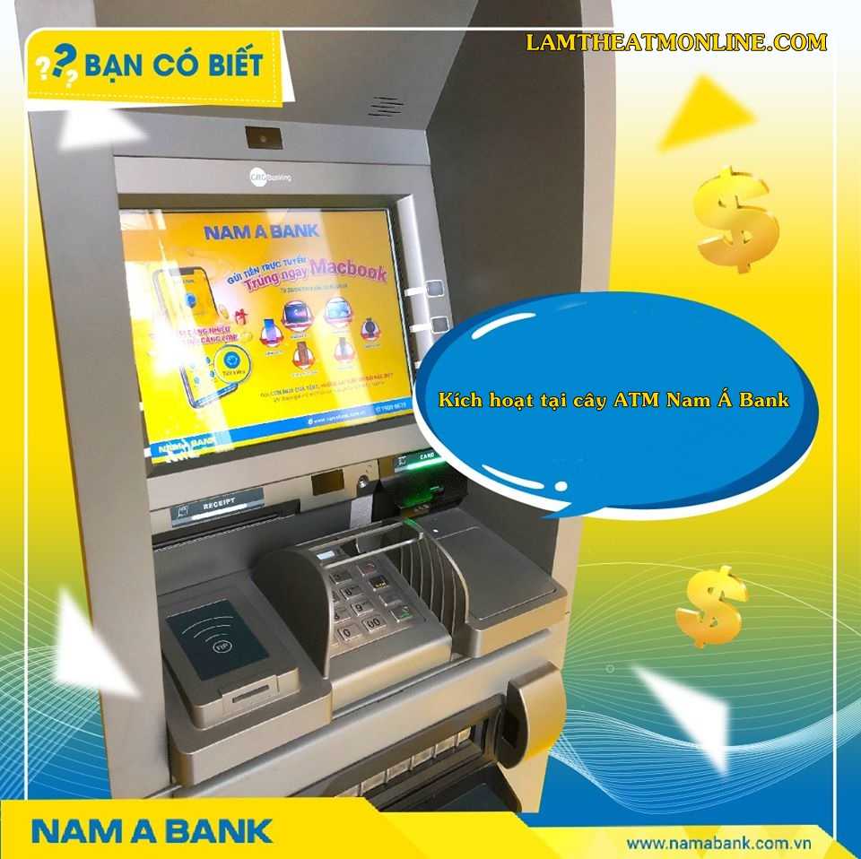 cach kich hoat the atm nam a bank