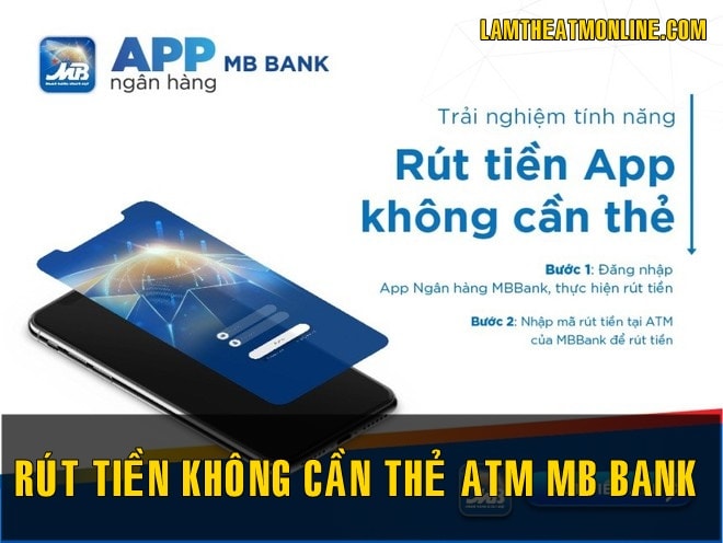 cach rut tien khong can the mb bank